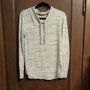 Heather Grey Mock Neck Pullover Sweatshirt